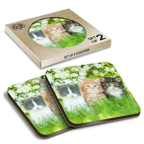 Boxed square coasters - square,