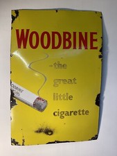 Woodbine enamel sign