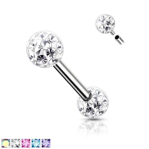 Internally threaded crystal - internally,