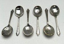 Set of 6 E.P.N.S Spoons with A