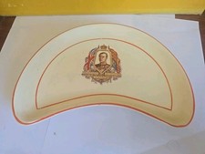 Edward VIII (Duke of Windsor) Kidney Shaped 1937 Coronation Plate By Grindley