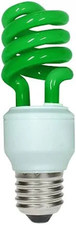 Pro Lite Helix 15W 240V ES/E27 CFL Spiral Green