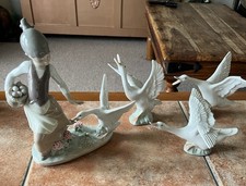 Lladró “Girl Feeding Geese”model number 1288, 1974. Retired: 1992 & friends