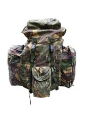 British Army Woodland DPM Bergen Rucksack Short Back 120L Molle Side Pouches