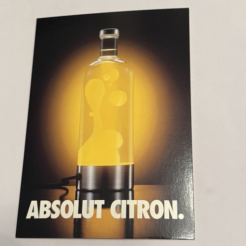 Absolut citron vodka lava lamp - vodka,