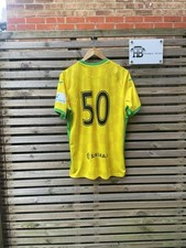 Match Worn Norwich City Home Football Shirt Pre Season - Warner 50