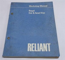 Workshop Manual Reliant Regal