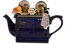 TEAPOT, SUNDAY LUNCH LARGE AGA STYLE TEAPOT BLUE, CERAMIC INSPIRATIONS BLUE
