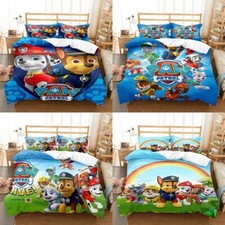 PAW Patrol Cartoon Duvet Quilt Cover Set Bedding Sets Quilt + Pillowcase Single