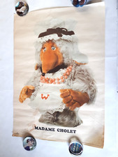 MADAME CHOLET THE WOMBLES 1974 VINTAGE POSTER   Harlequin 1970s 49X69cm