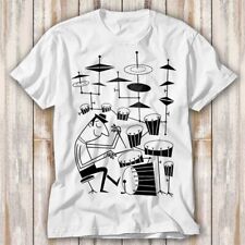 Play That Beat Drummer Drums Classic Jazz Rock T Shirt Top Tee Unisex 4203
