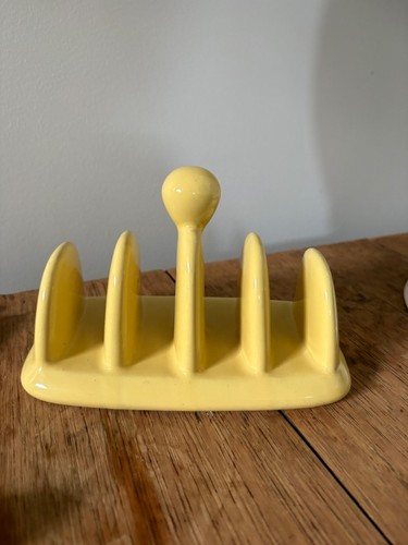 Vintage yellow glazed ceramic - glazed,