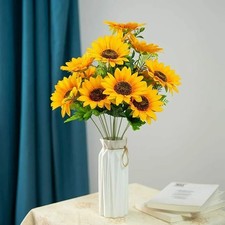 7 Heads Sunflowers Artificial