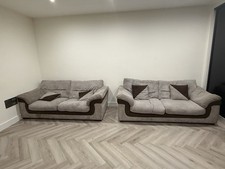 2 three seater sofa