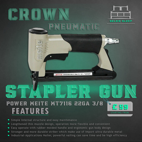 Stapler gun crown pneumatic - stapler,