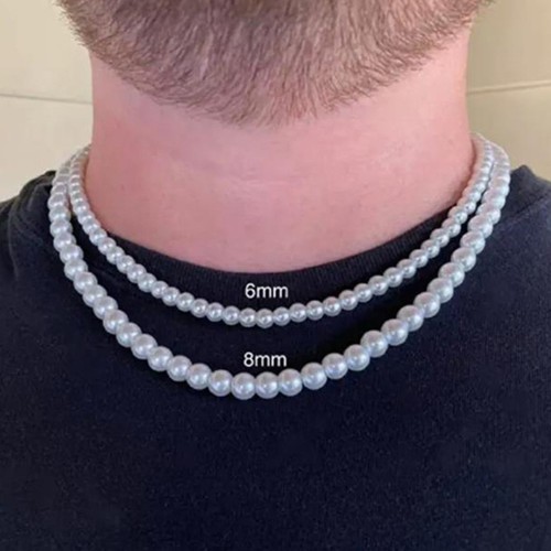 Vintage pearl clavicle chain - vintage,