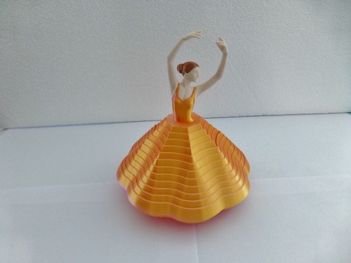 Printed spinning ballerina - spinning,