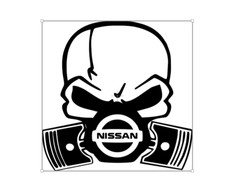 Nissan skull piston gas mask - nissan,