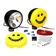 KC Hilites 100W 6 Inch Long Range Motorsport Daylighters Spot Lights Black Pair