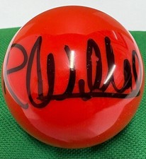 English Snooker Player Robbie Williams Signed Red Snooker Ball + Dealer COA