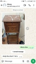 Vintage French bed side table