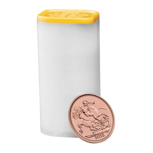 Empty gold sovereign - sovereign, official