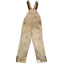 Carhartt Quilt Lined Beige Bib