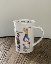 Dunoon Fine Bone China Large Mug Golf all stars Cherry Denman