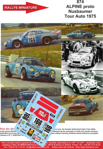 Decals ref 0874 alpine - 0874,