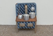Vintage tin child’s stove old tin toy oven - FREE POSTAGE