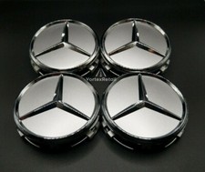 4X MERCEDES ALLOY WHEEL CENTRE
