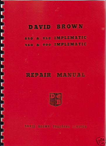 David brown 850 950 880 - david, 850/950/880/990