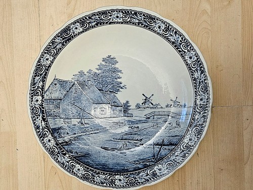 Large delft blue wall - large, plate