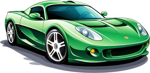 Colourful sports car wall art - car,