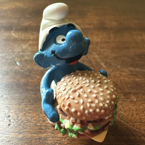 Mcdonald smurf mini figure - smurf,