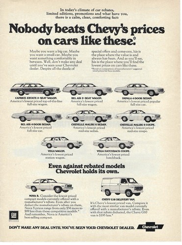 1975 chevrolet nobody beats - chevrolet,