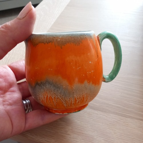 Vintage shelley ceramic orange - ceramic,