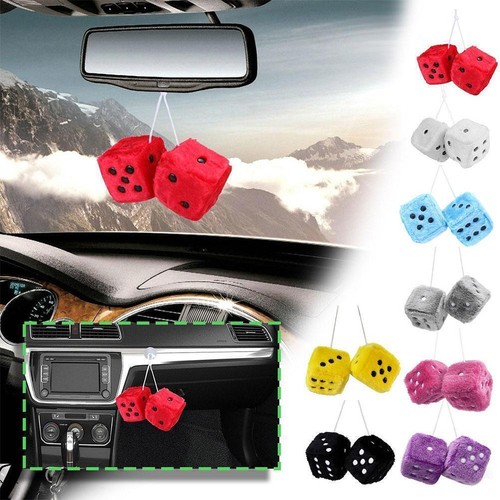 Soft fluffy furry dice - fluffy,