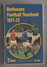 ROTHMANS FOOTBALL YEARBOOK 1971/72 Softback Number 2 Rare