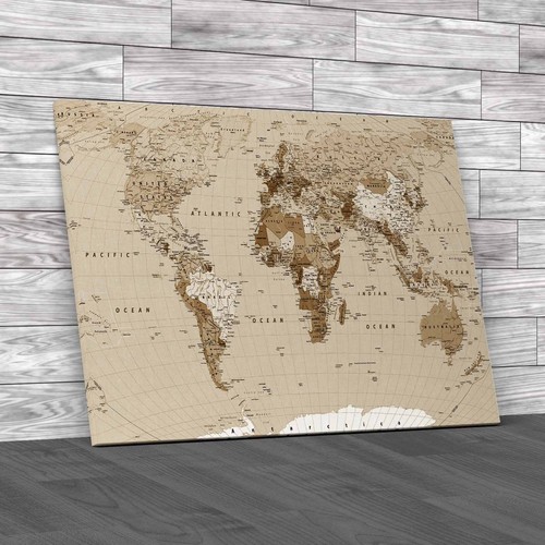 World map high - map, detail