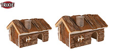 TRIXIE HENDRIK NATURAL WOODEN SMALL ANIMAL HAMSTER MOUSE GERBIL HOUSE 2 SIZES