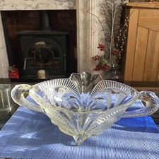 Large Vintage Glass Dish With
