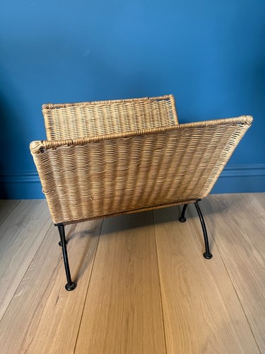 Vintage magazine rack iron - , &
