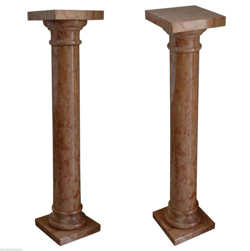 Classic red marble column - marble,