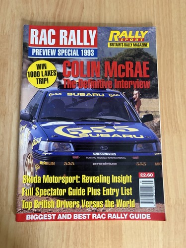 Rally sport magazine 1993 - sport, rac