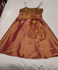 Beautiful Warm Amber Party Dress.. Perfect For Christmas! Size 12