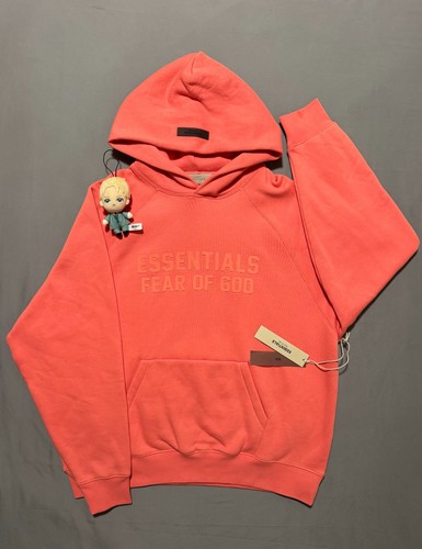 Essentials coral hoodie - essentials,