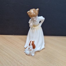 Royal Doulton "Sit" China Figurine 1990 HN 3123 by Maslan Kowski