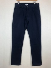 HARTFORD Mens Pin Needle Cord Corduroy Trousers 32 Blue Cotton Blend Pants