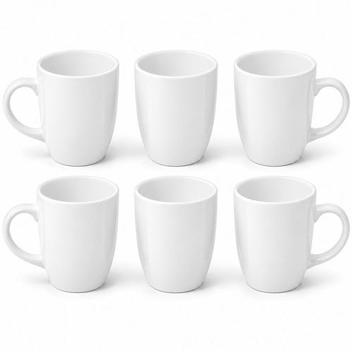 Set ceramic mugs for tea - of, 6